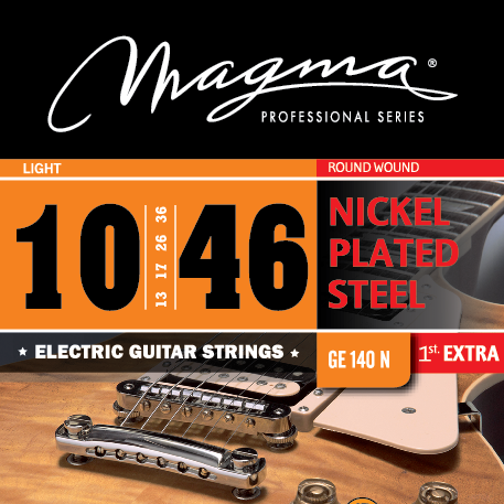 vijver meer en meer Ja Magma GE140N snaren voor elektrische gitaar. 010-046 Extra: 1 hoge E-snaar.