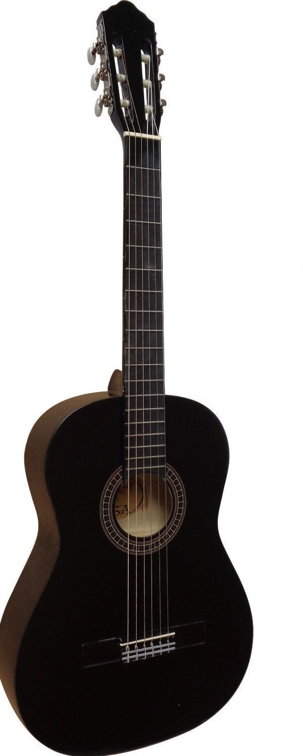 Bezem contrast supermarkt MSA C21 klassieke gitaar, zwart