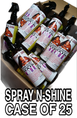 CASE OF 25 SPRAY N-SHINE hair oil*