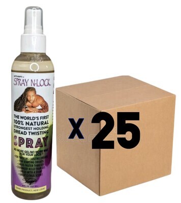 CASE OF 25 OF SPRAY N-LOCK loc twisting spray CASE OF 25 OF SPRAY N-LOCK loc twisting spray
