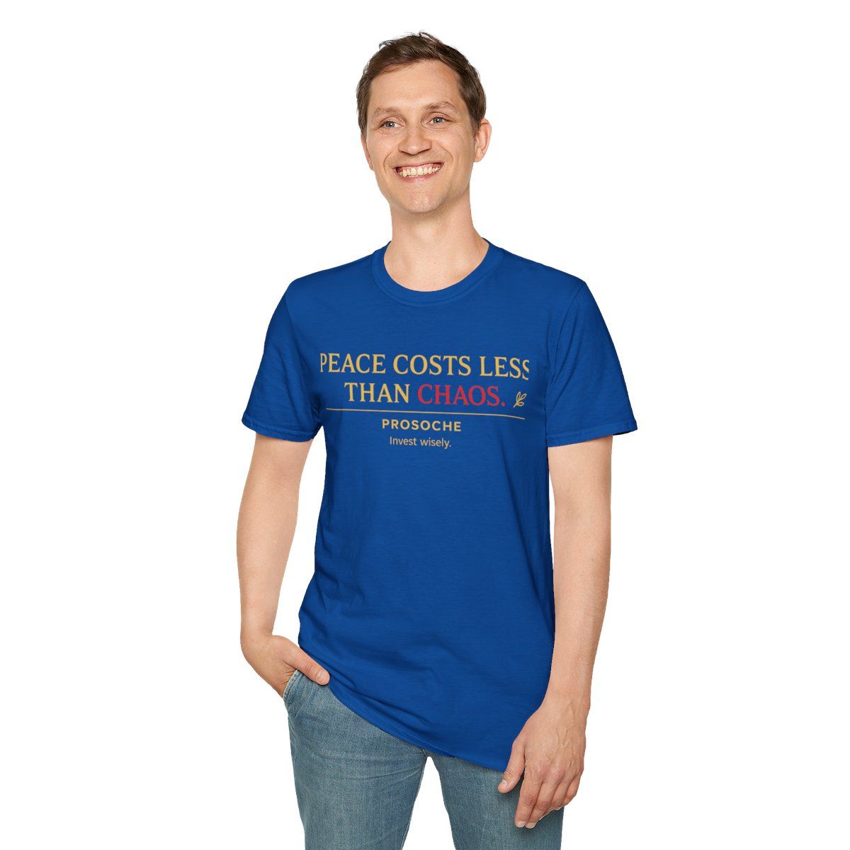 Unisex Peace-Themed T-Shirt, Comfortable Tee for Mindfulness, Gift for Friends, Casual Wear, Unique Statement Apparel