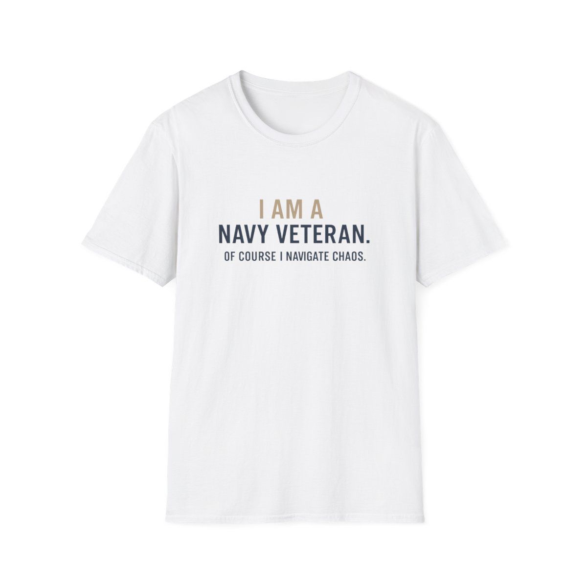 Navy Veteran T-Shirt | Unisex Softstyle Tee, Veteran Gift, Military Appreciation, Casual Wear, Patriotic Gift, Father&#39;s Day T-Shirt
