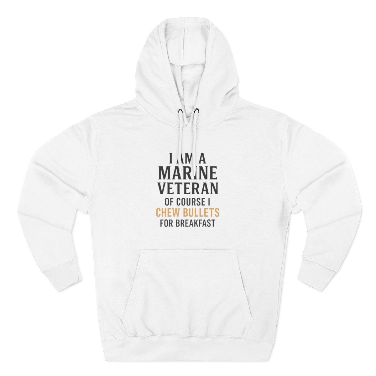 Veteran Mindset Fleece Hoodie, Marine Veteran Apparel, Inspirational Gift, Military Hoodie, Casual Outfit, Comfort Wear