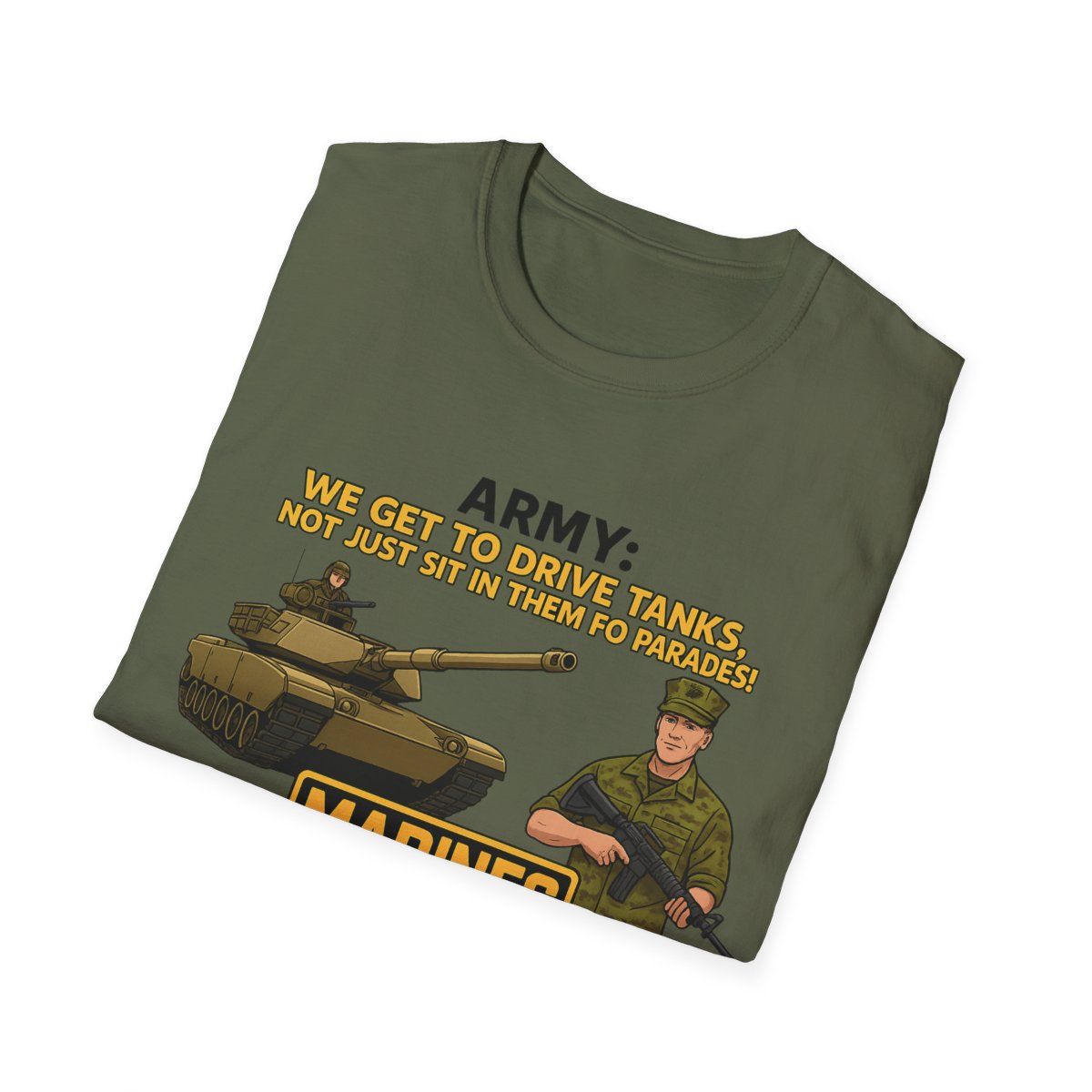 Patriotic Army T-Shirt: Military Humor Tee, Veteran Gift, Unisex Top, Casual Wear, Army Appreciation