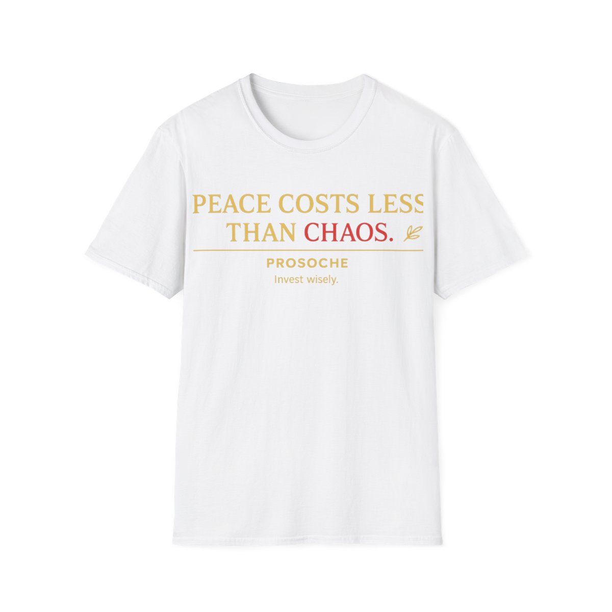 Unisex Peace-Themed T-Shirt, Comfortable Tee for Mindfulness, Gift for Friends, Casual Wear, Unique Statement Apparel