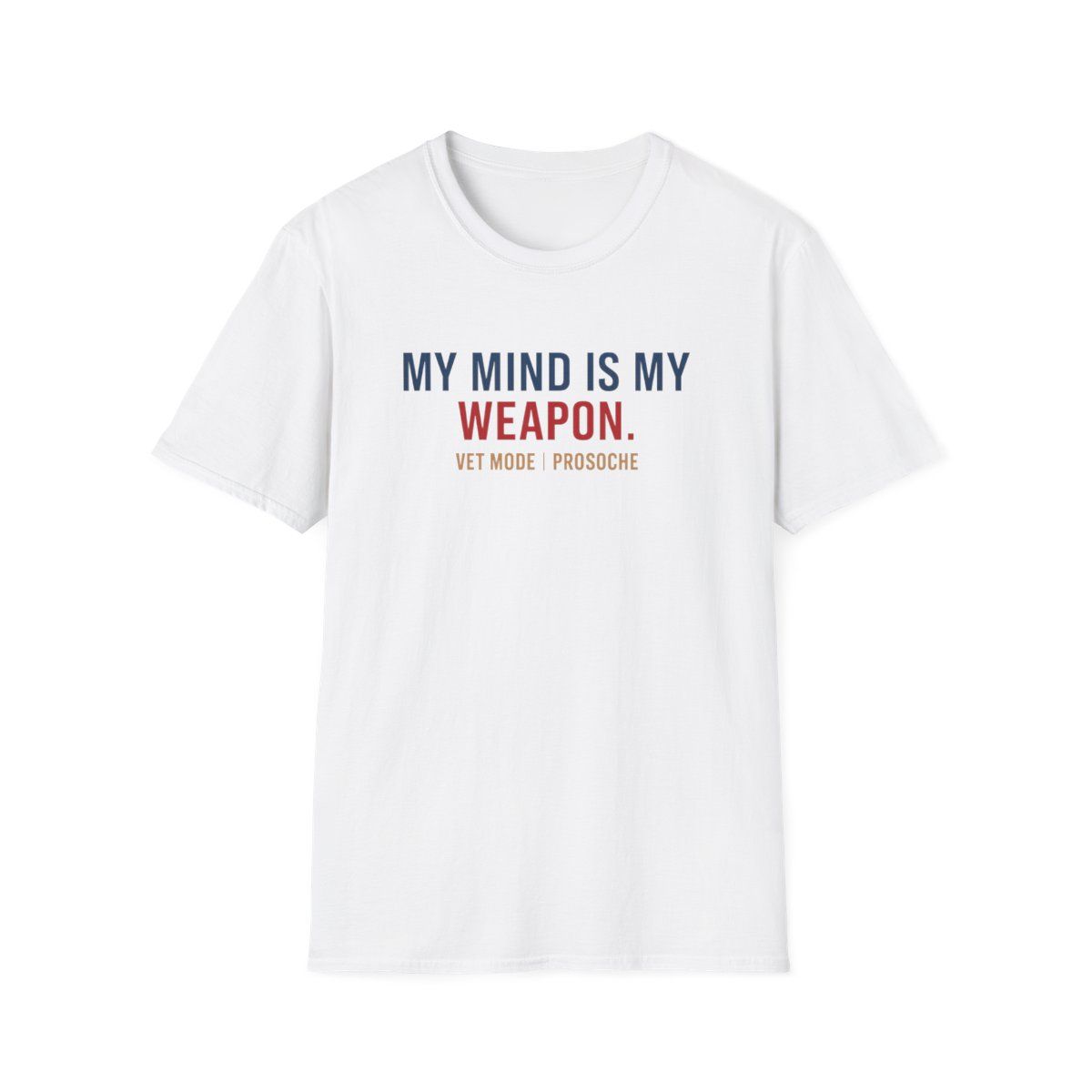 Unisex Motivational T-Shirt - &quot;My Mind is My Weapon&quot;, Fitness Apparel, Gift for Motivators, Mindset Shift, Cool Casual Wear, Daily [...]