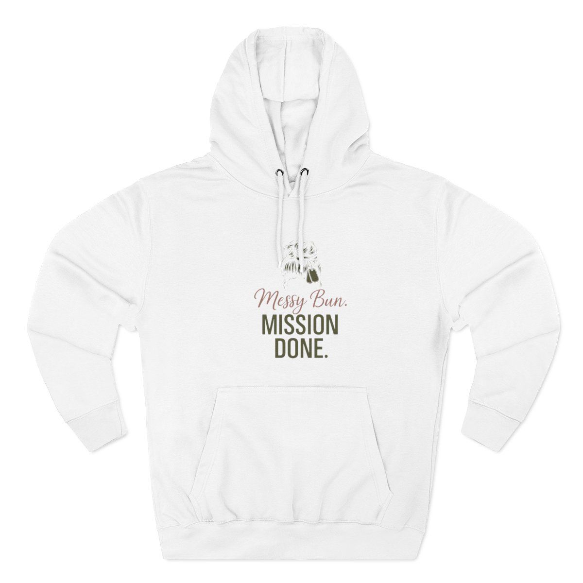 Three-Panel Fleece Hoodie