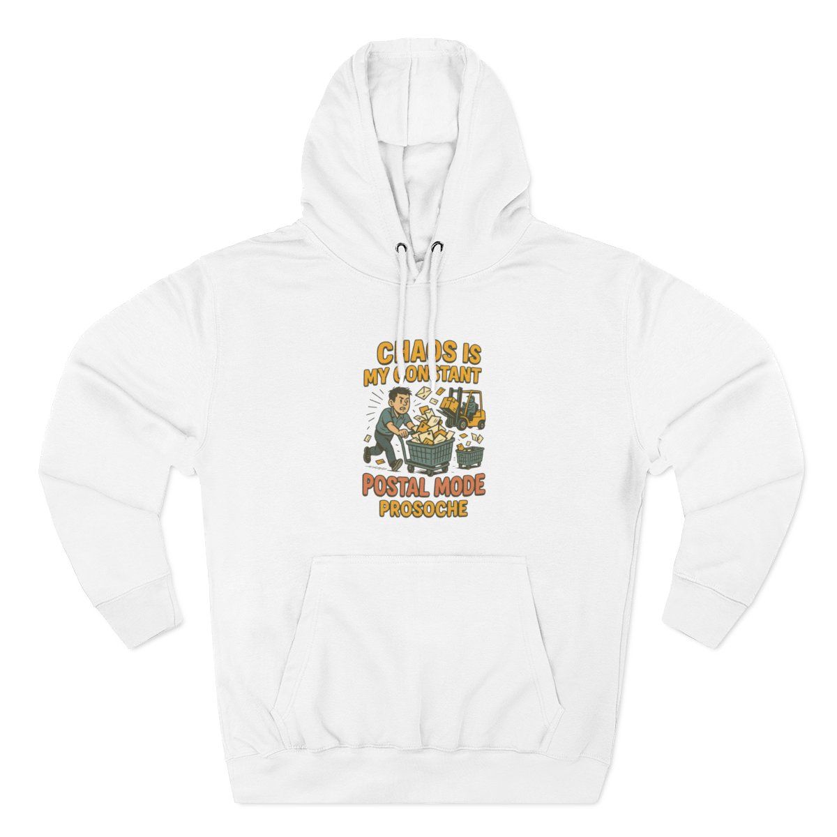 Three-Panel Fleece Hoodie