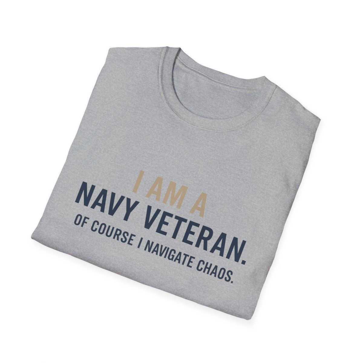 Navy Veteran T-Shirt | Unisex Softstyle Tee, Veteran Gift, Military Appreciation, Casual Wear, Patriotic Gift, Father&#39;s Day T-Shirt