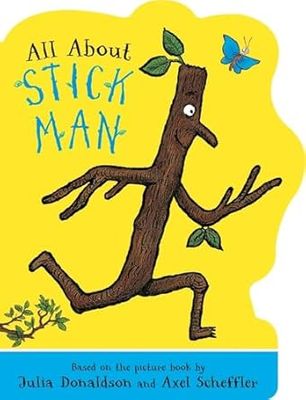 All About Stick Man - A Stick Man shaped board book