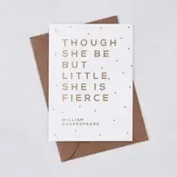 She is Fierce Greeting Card