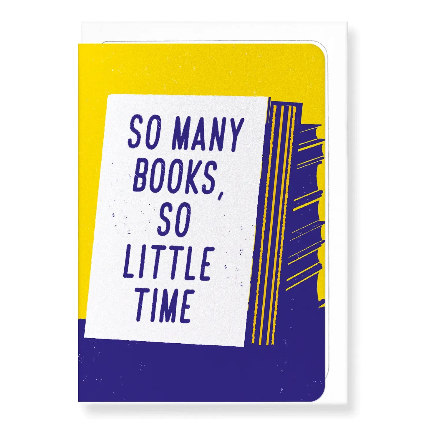So Many Books: Greeting Card