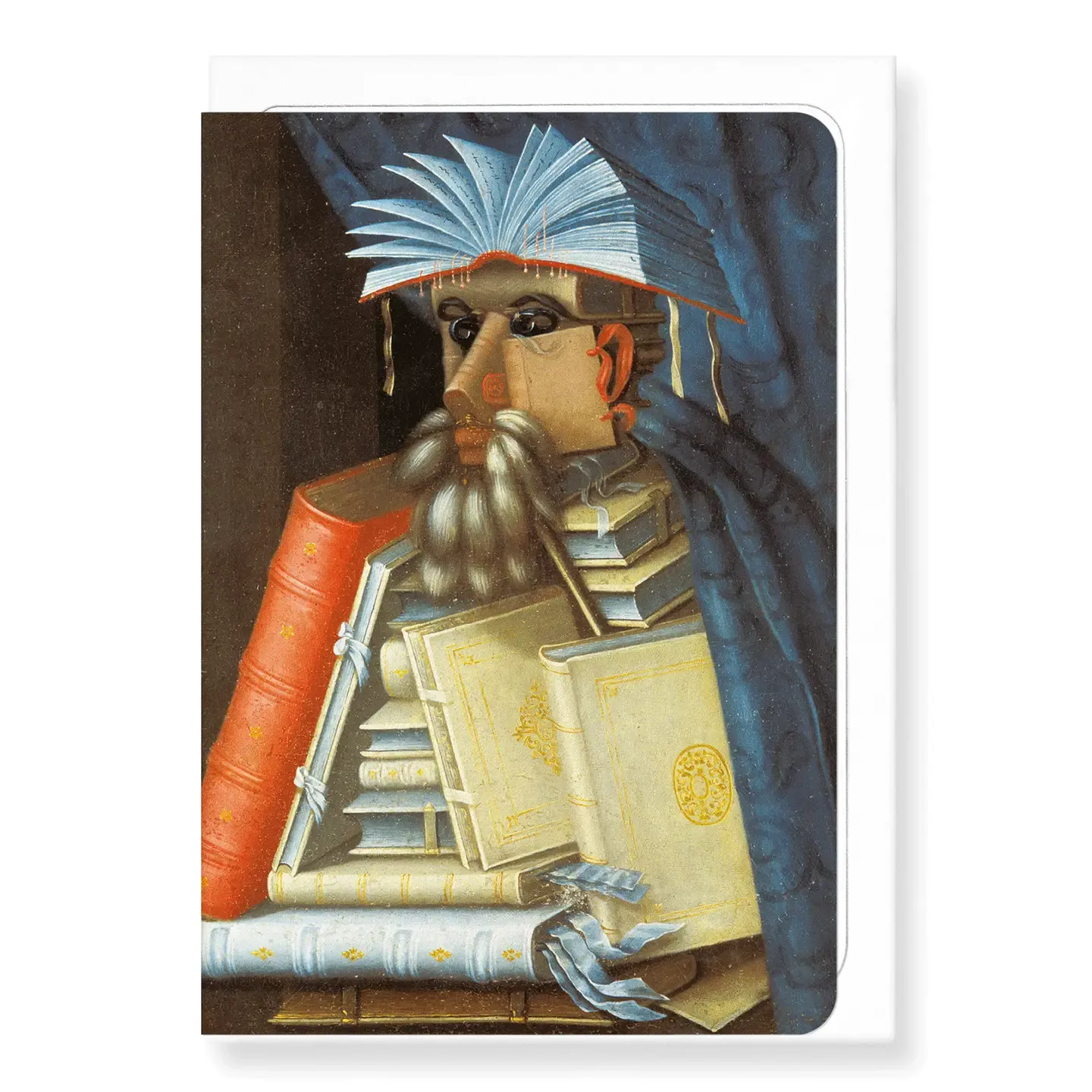 Librarian By Arcimboldo: Greeting Card