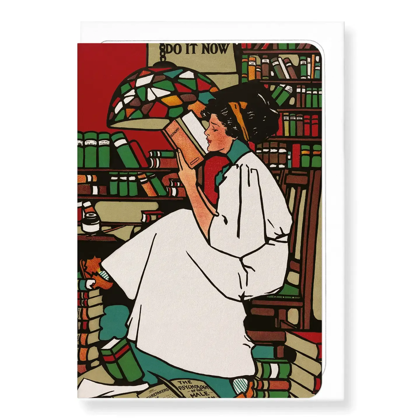 Book Reading (1909): Greeting Card