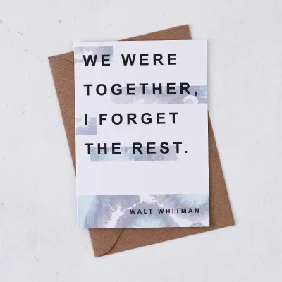 We Were Together Greeting Card