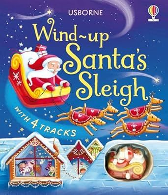 Wind-Up Santa's Sleigh - Board book