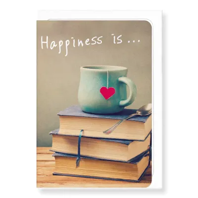 Tea and Books: Greeting Card