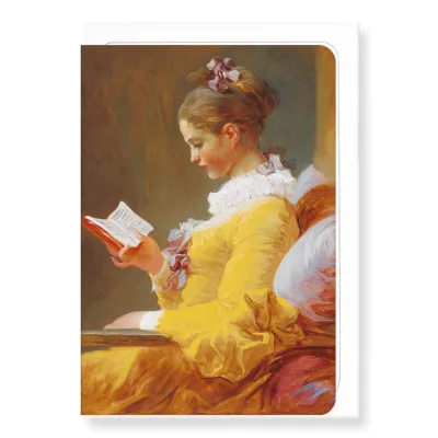 Young Girl Reading C.1769: Greeting Card