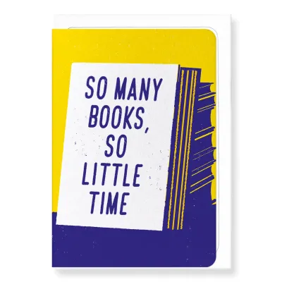So Many Books: Greeting Card