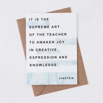 Thank You Teacher Card - Einstein