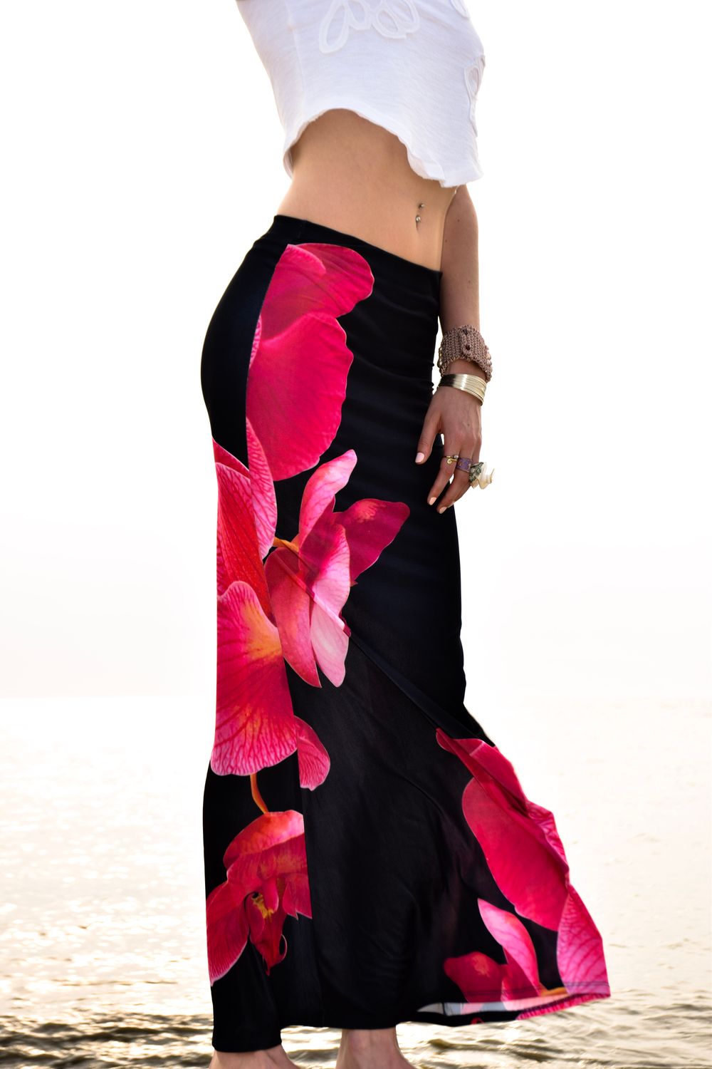 Shayan Orchid Maxi Skirt