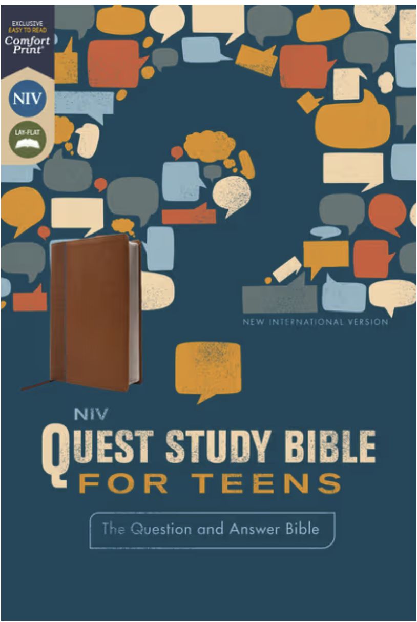 NIV, Quest Study Bible for Teens, Leathersoft, Brown, Comfort Print The Question and Answer Bible