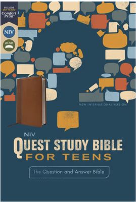 NIV, Quest Study Bible for Teens, Leathersoft, Brown, Comfort Print The Question and Answer Bible