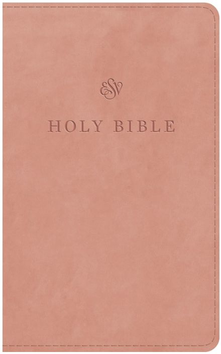 ESV Premium Church Bible, Large Print, Red Letter Trutone, Blush Rose