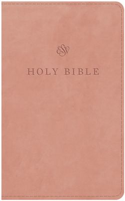 ESV Premium Church Bible, Large Print, Red Letter Trutone, Blush Rose