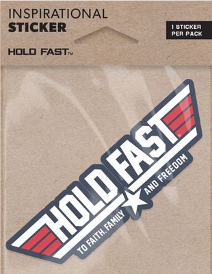 Aviation Wings HOLD FAST Sticker