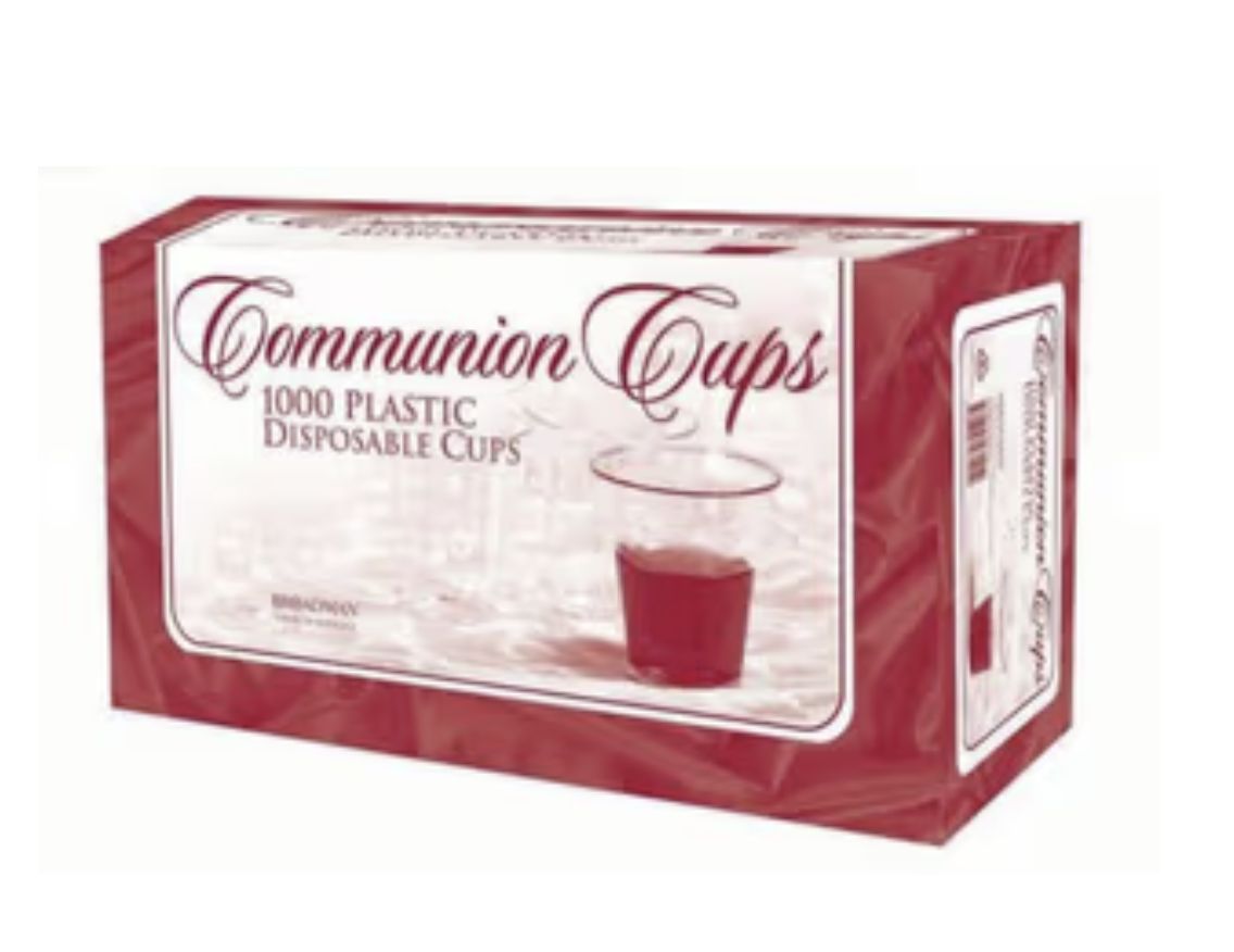 1000 Plastic Disposable Communion Cups