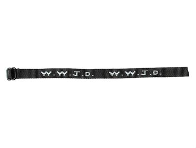 BRACELET WWJD WOVEN BLACK