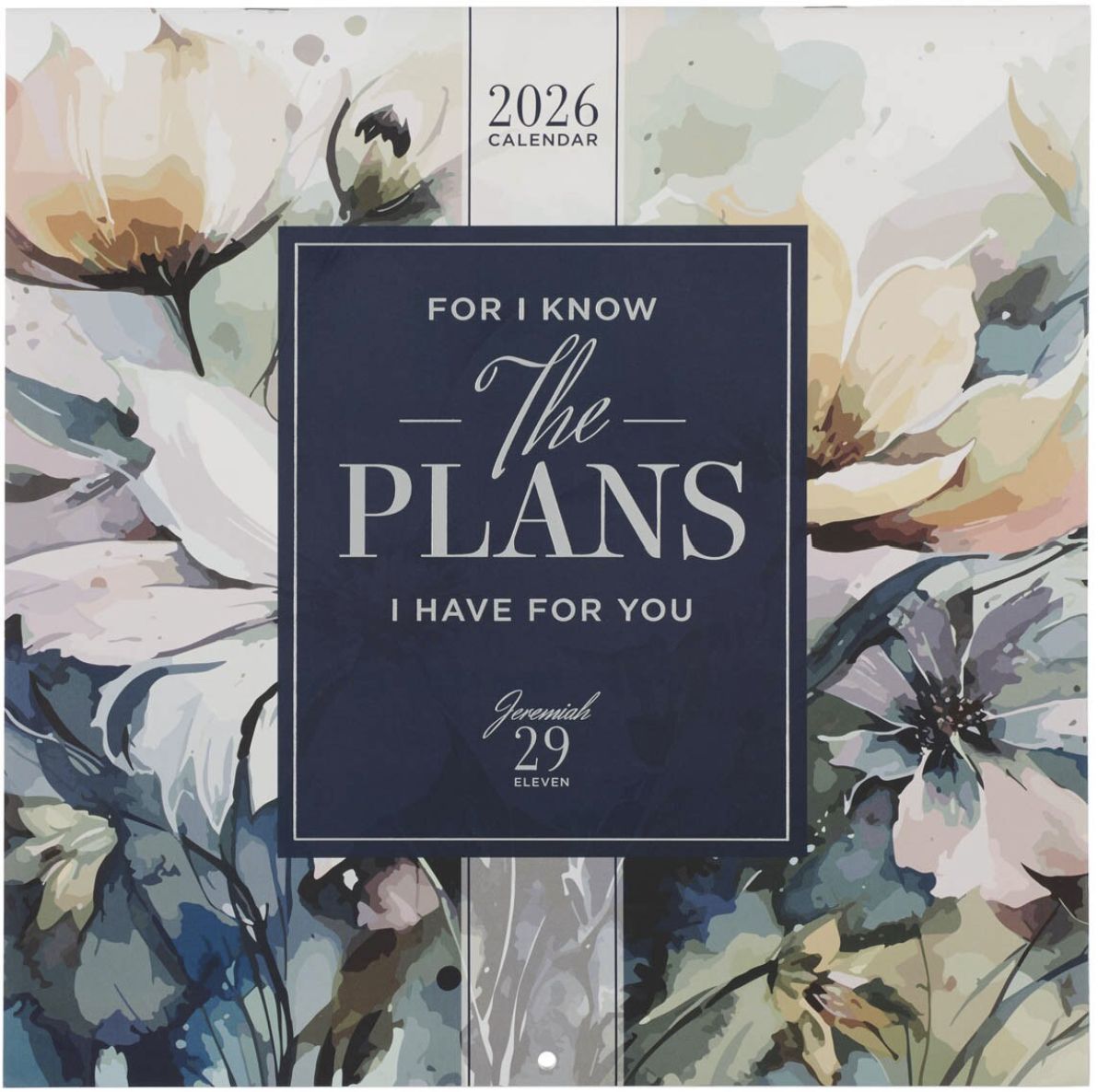2026 I Know the Plans Large Wall Calendar - Jeremiah 29:11