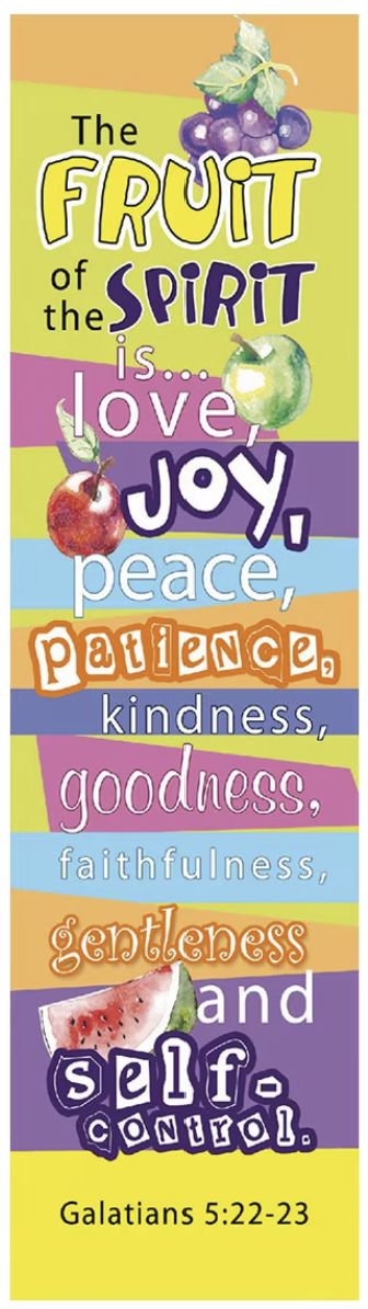 Fruit of the Spirit Sunday School/Teacher Bookmark Set - Galatians 5:22-23 Bookmarks
