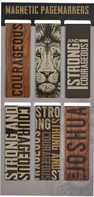 Strong and Courageous Magnetic Bookmark Set - Joshua 1:9