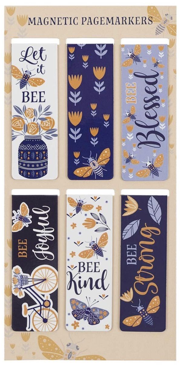 Let It Bee Magnetic Bookmark Set