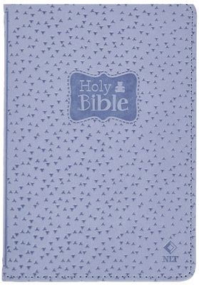 Blue Faux Leather NLT New Testament Keepsake Bible for Boys