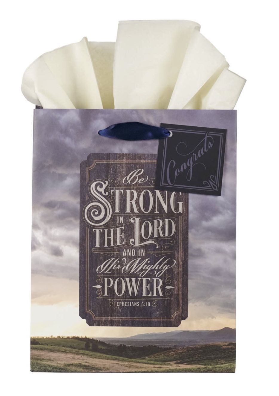 Strong in the Lord New Dawn Medium Gift Bag - Ephesians 6:10