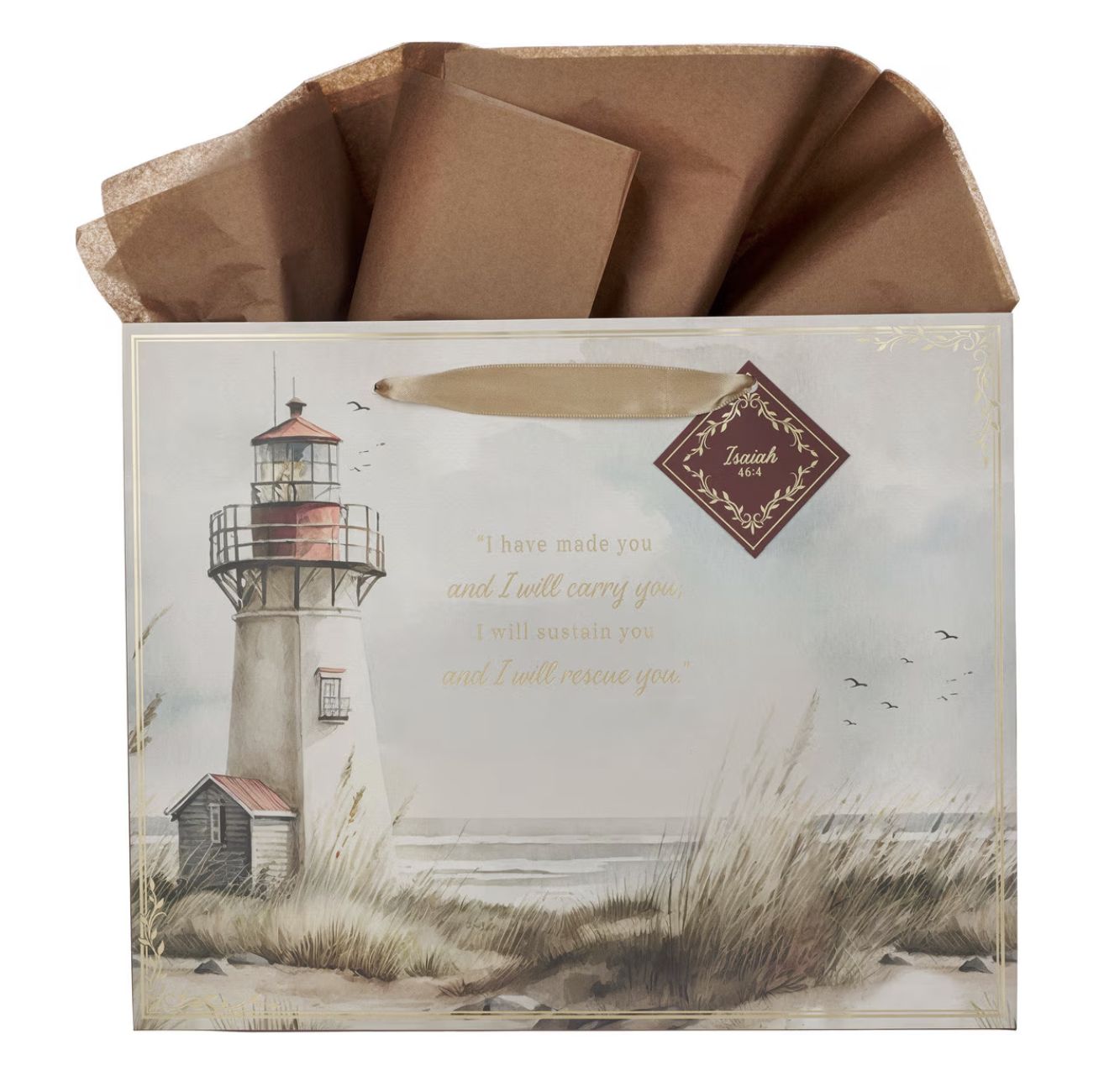 I Have Made You Large Landscape Gift Bag - Isaiah 46:4