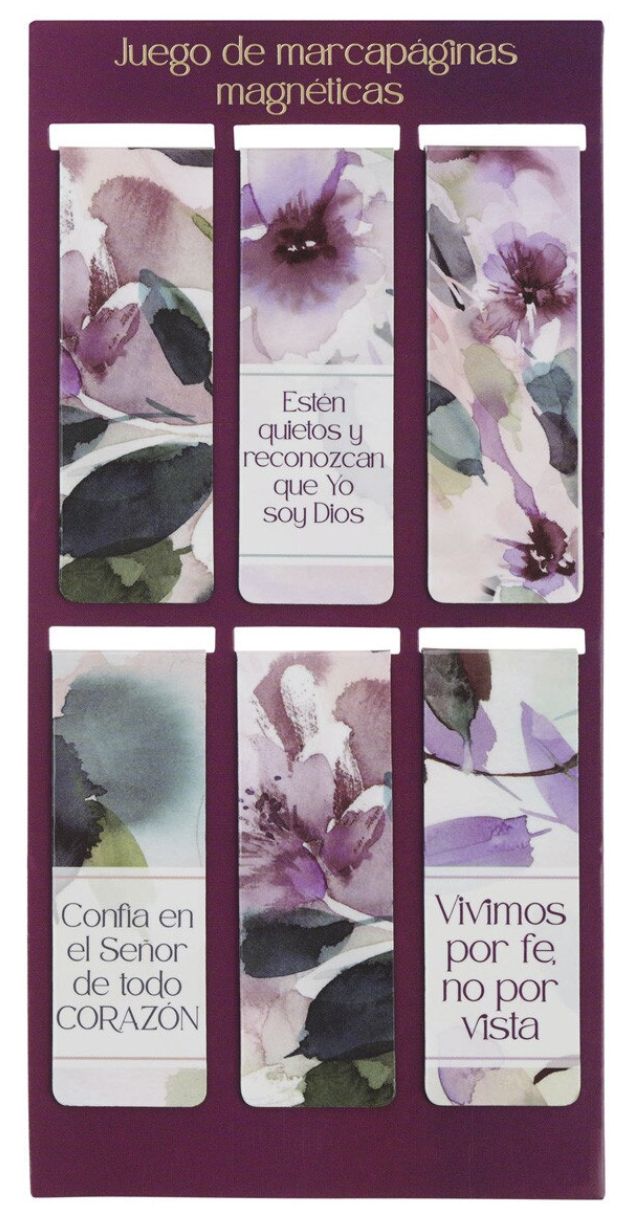 Juego de marcapáginas magnéticas “Florece como las flores”