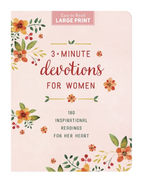 3-Minute Devotions for Women Large Print