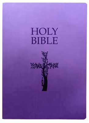 KJV Sword Holy Bible, Cross Design, Large Print, Royal Purple Ultrasoft (Red Letter, 1611 Version)