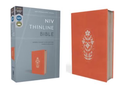 NIV, Thinline Bible, Leathersoft, Coral, Zippered, Red Letter, Comfort Print