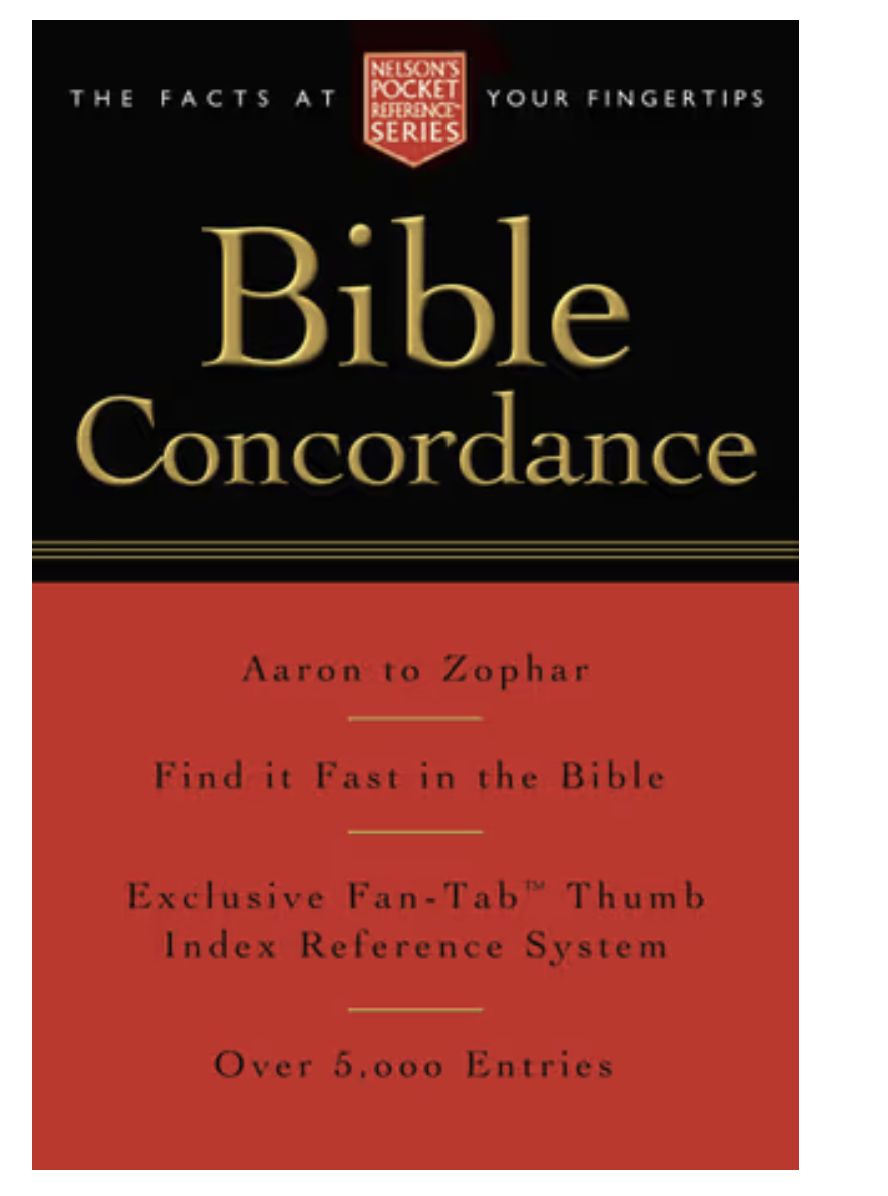Pocket Bible Concordance: Nelson&#39;s Pocket Reference Series