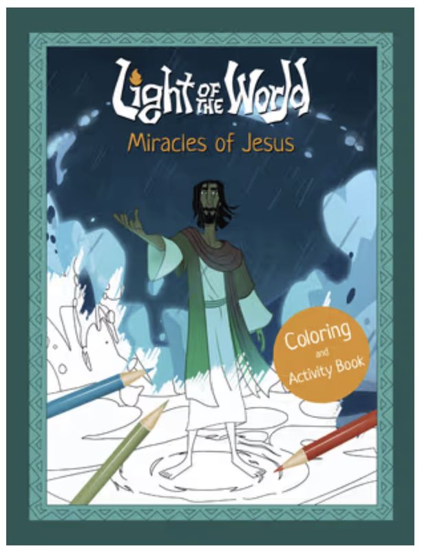 Light of the World Coloring and Activity Book: Miracles of Jesus