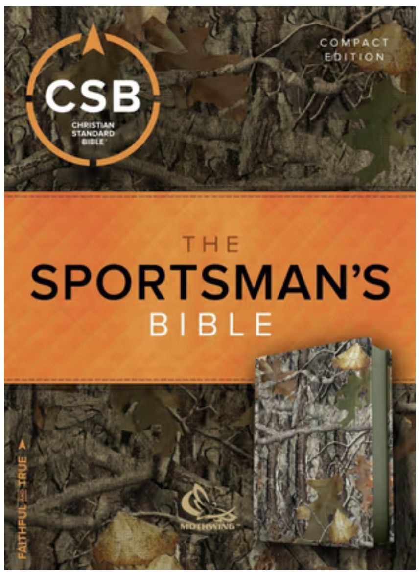 CSB Sportsman's Bible: Large Print Compact Edition, Mothwing Camouflage Leathertouch