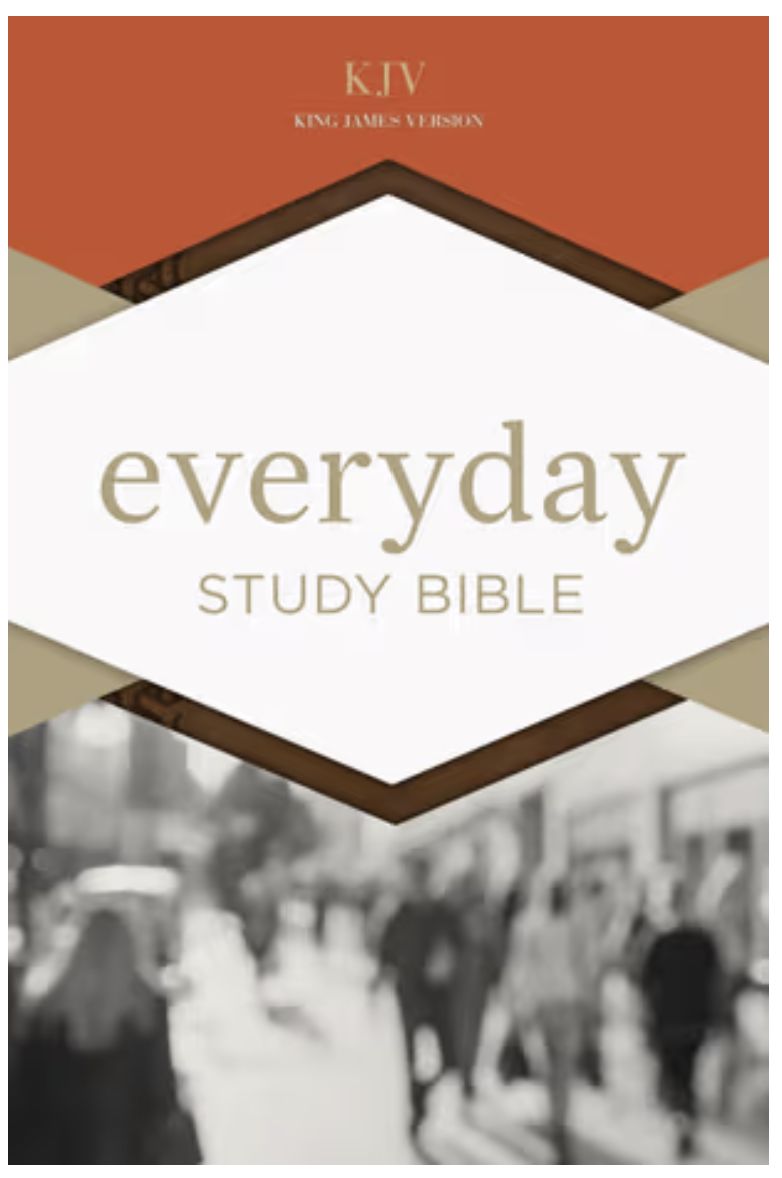 KJV Everyday Study Bible, British Tan Leathertouch