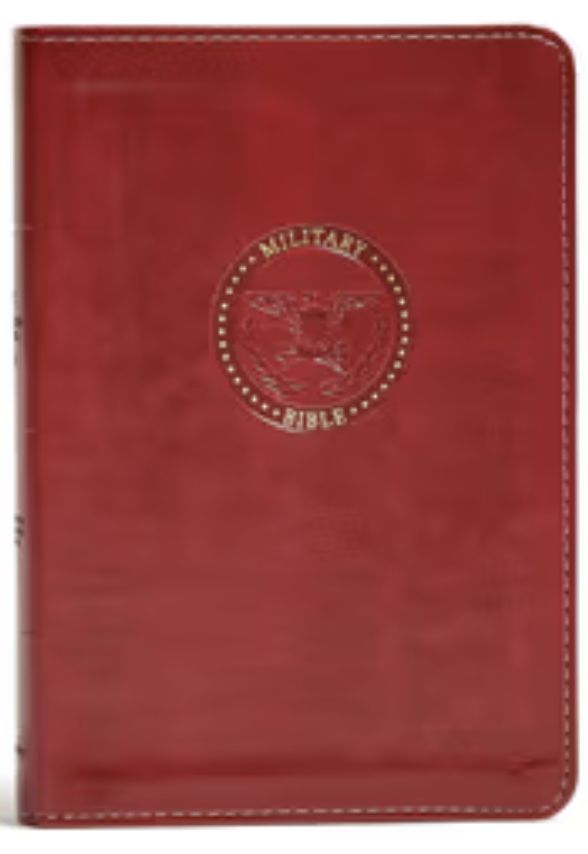 CSB Military Bible, Burgundy Leathertouch