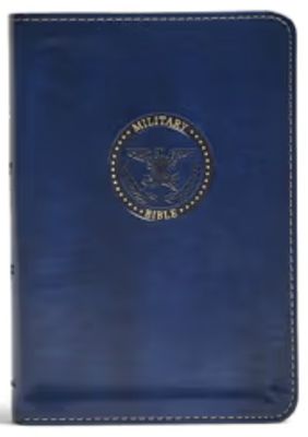 CSB Military Bible, Royal Blue Leathertouch