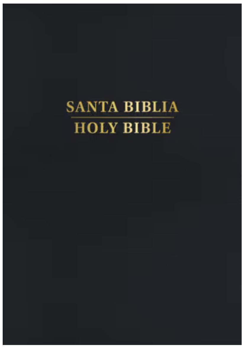 RVR 1960/KJV Biblia Bilingüe Tamaño Personal, Negro Tapa Dura